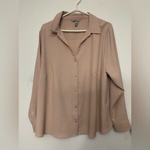 H&M button down shirt pink size xxlarge